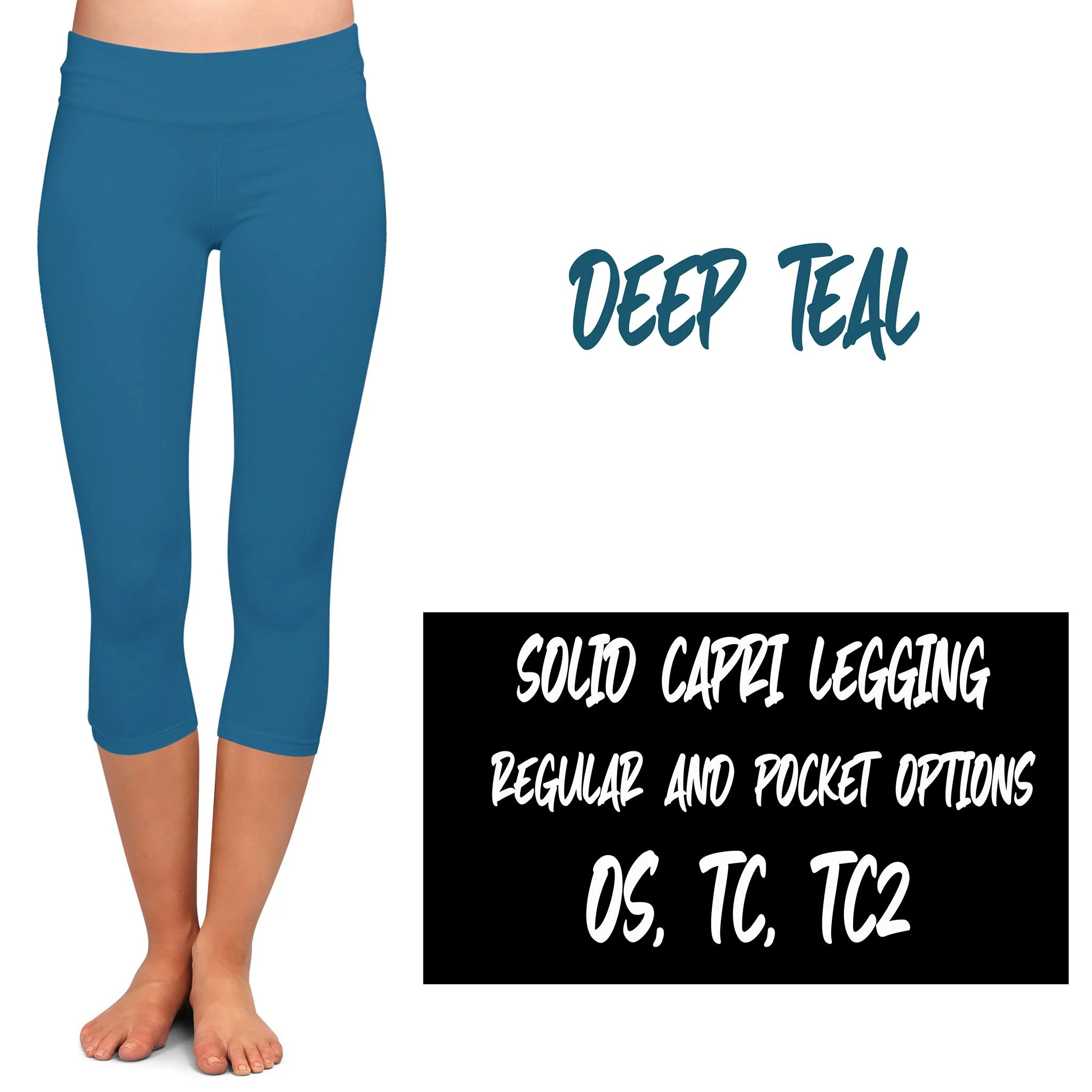 SOLID POCKET CAPRI (VARIETY OF COLORS) - Image 13