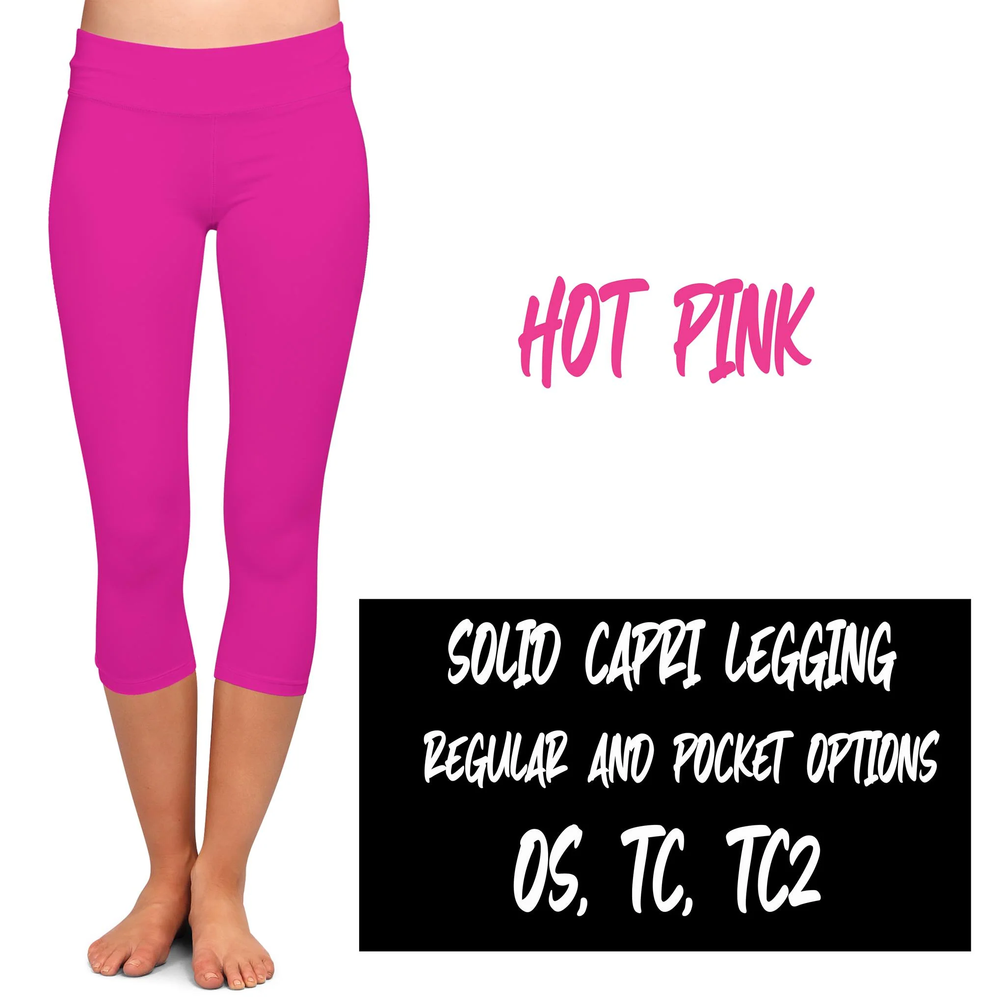 SOLID POCKET CAPRI (VARIETY OF COLORS) - Image 4