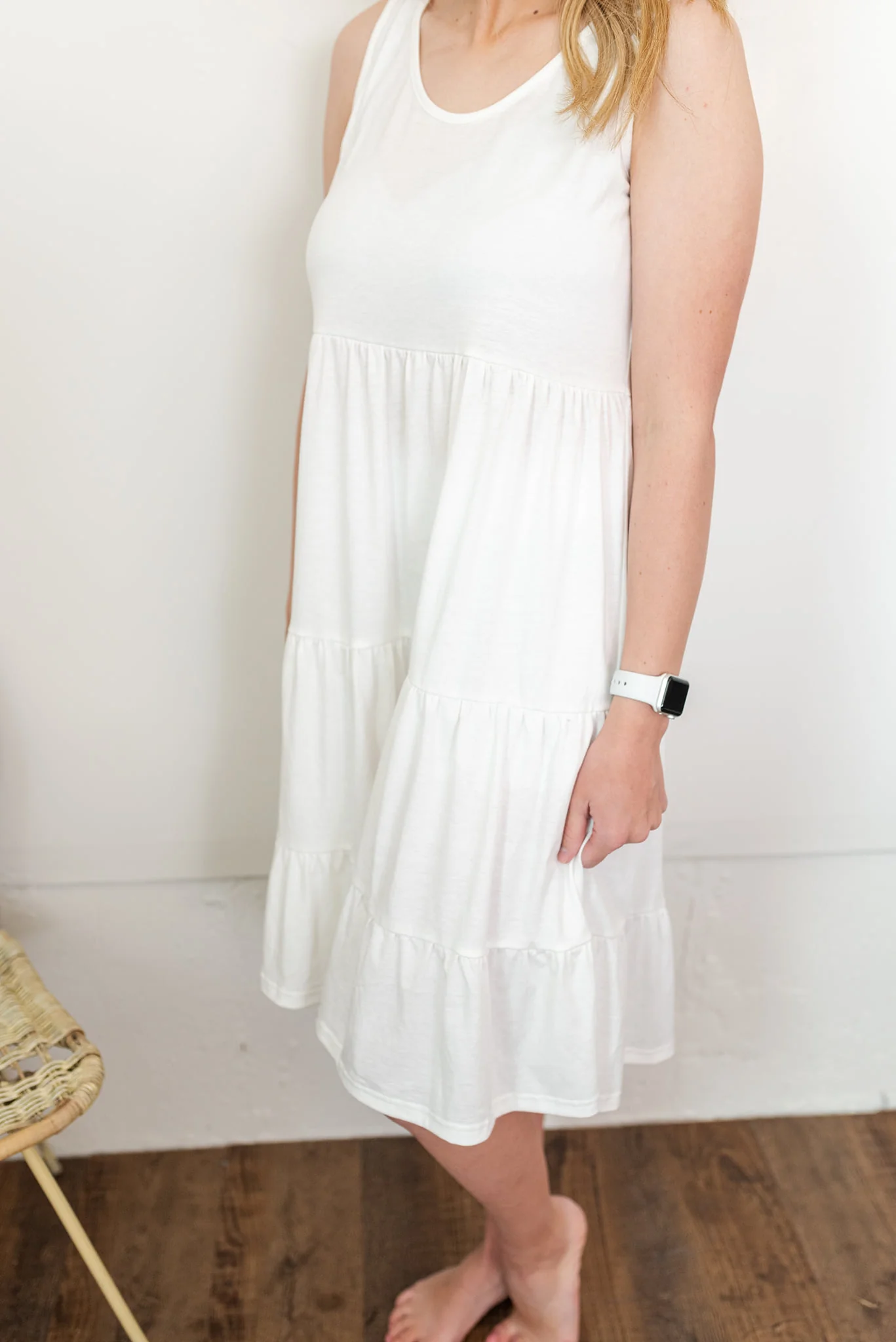 SOLID RUFFLE SUNDRESS - Image 3