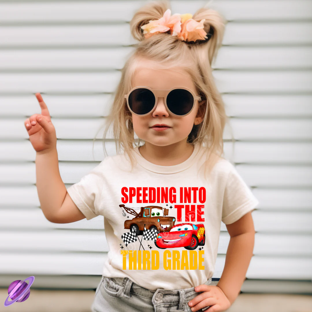 SPEEDING INTO THIRD GRADE TEE