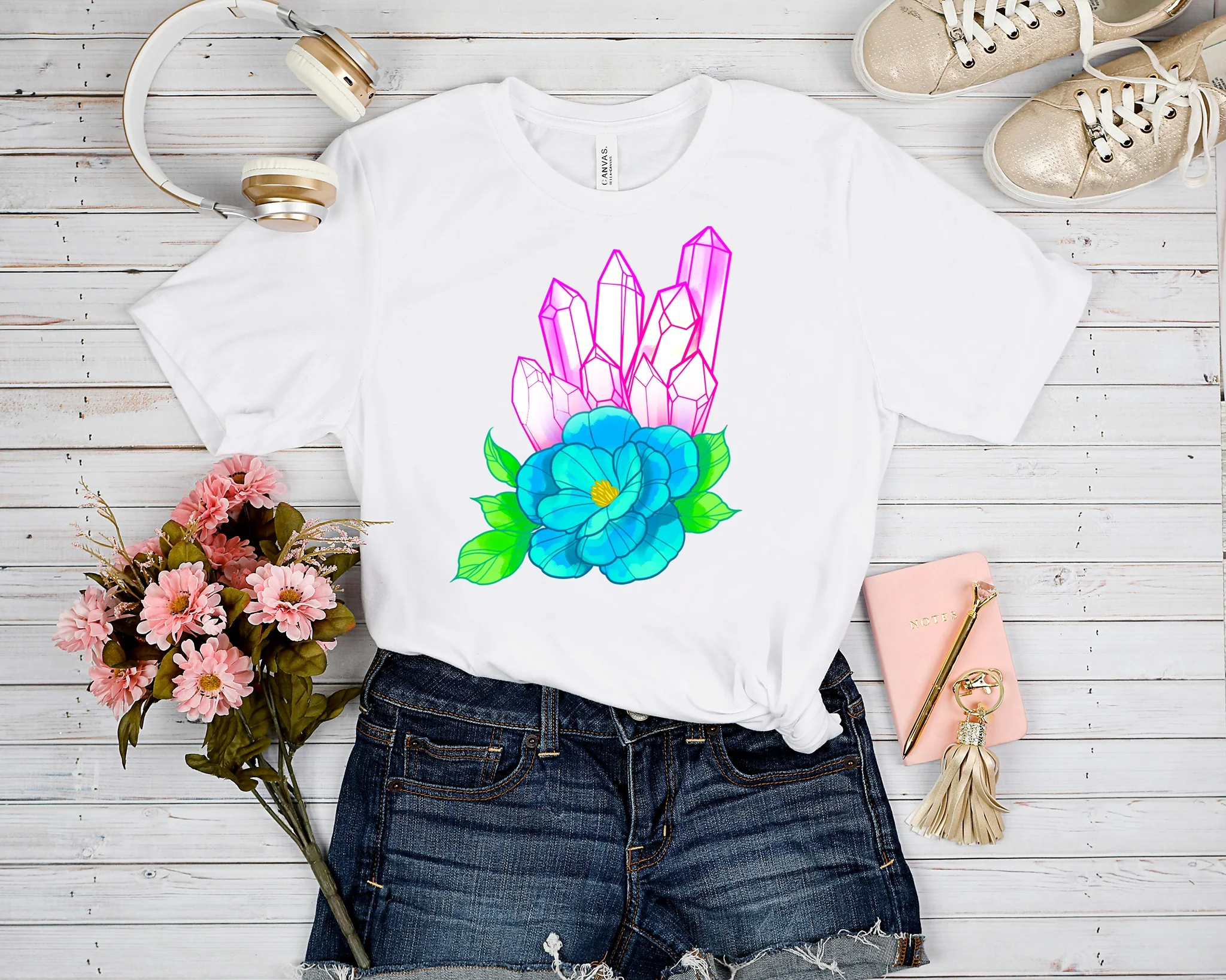 SPOOKY LF RUN-CRYSTAL TEE