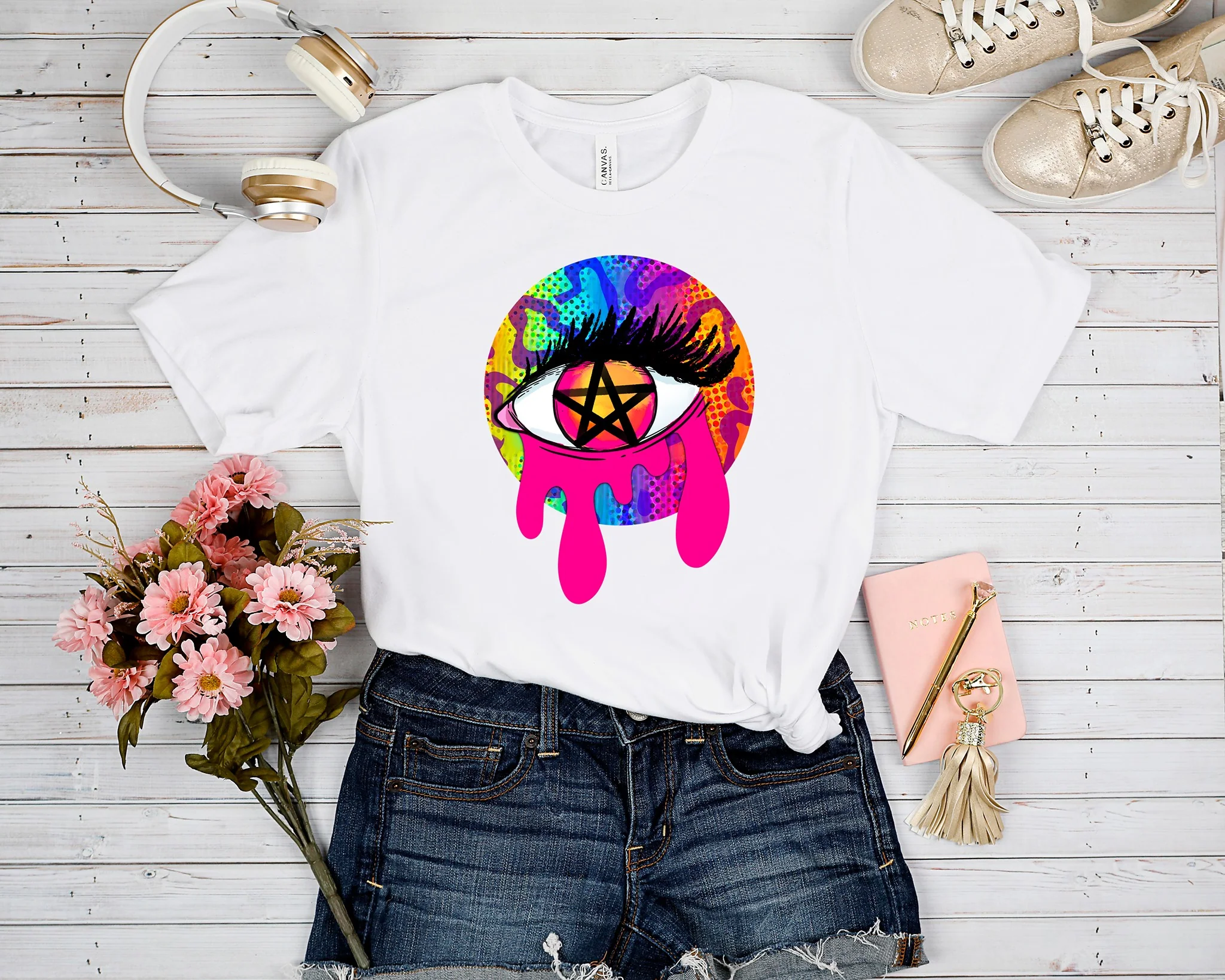 SPOOKY LF RUN-EYES TEE
