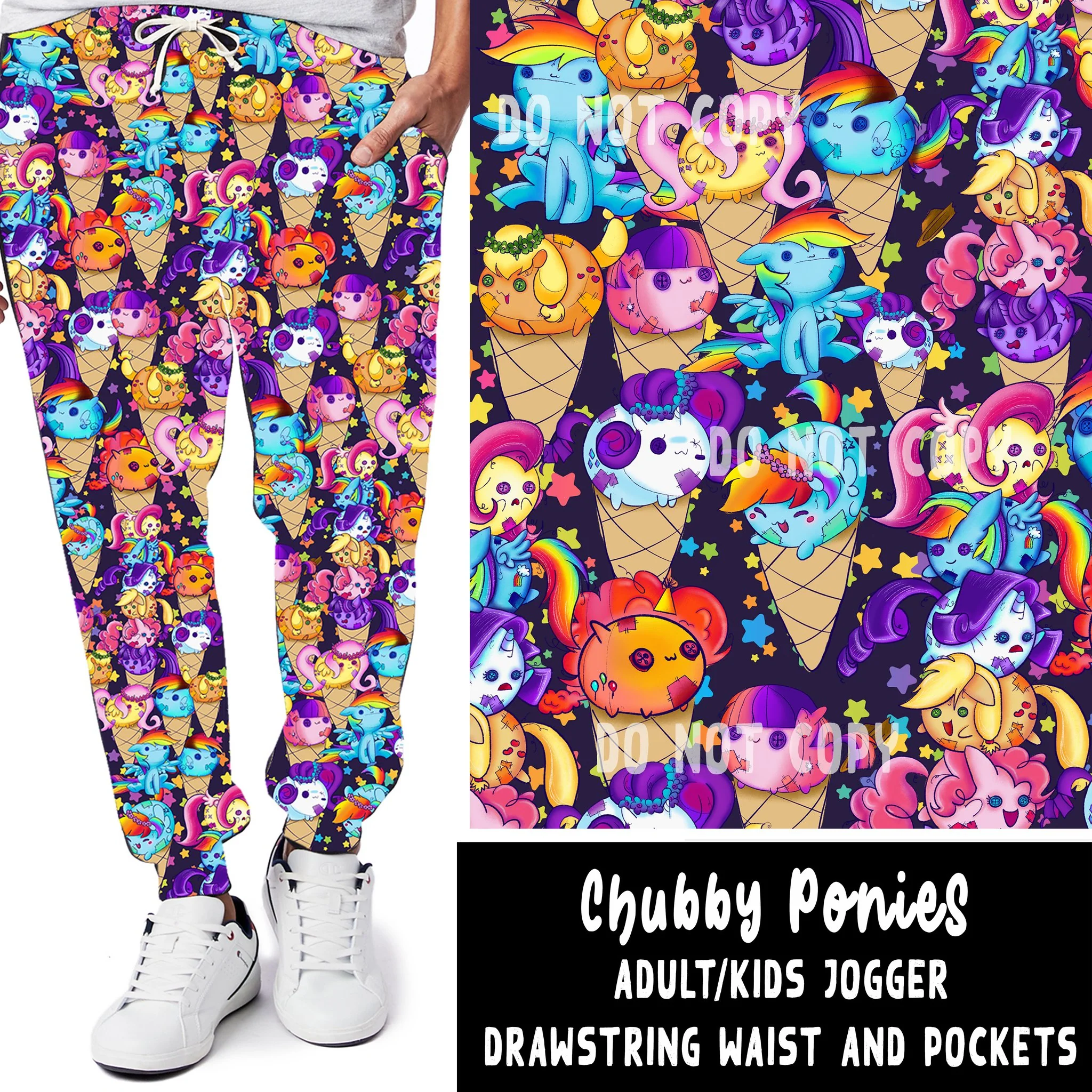 SPRING BASH RUN-CHUBBY PONIES LEGGINGS/JOGGERS - Image 2