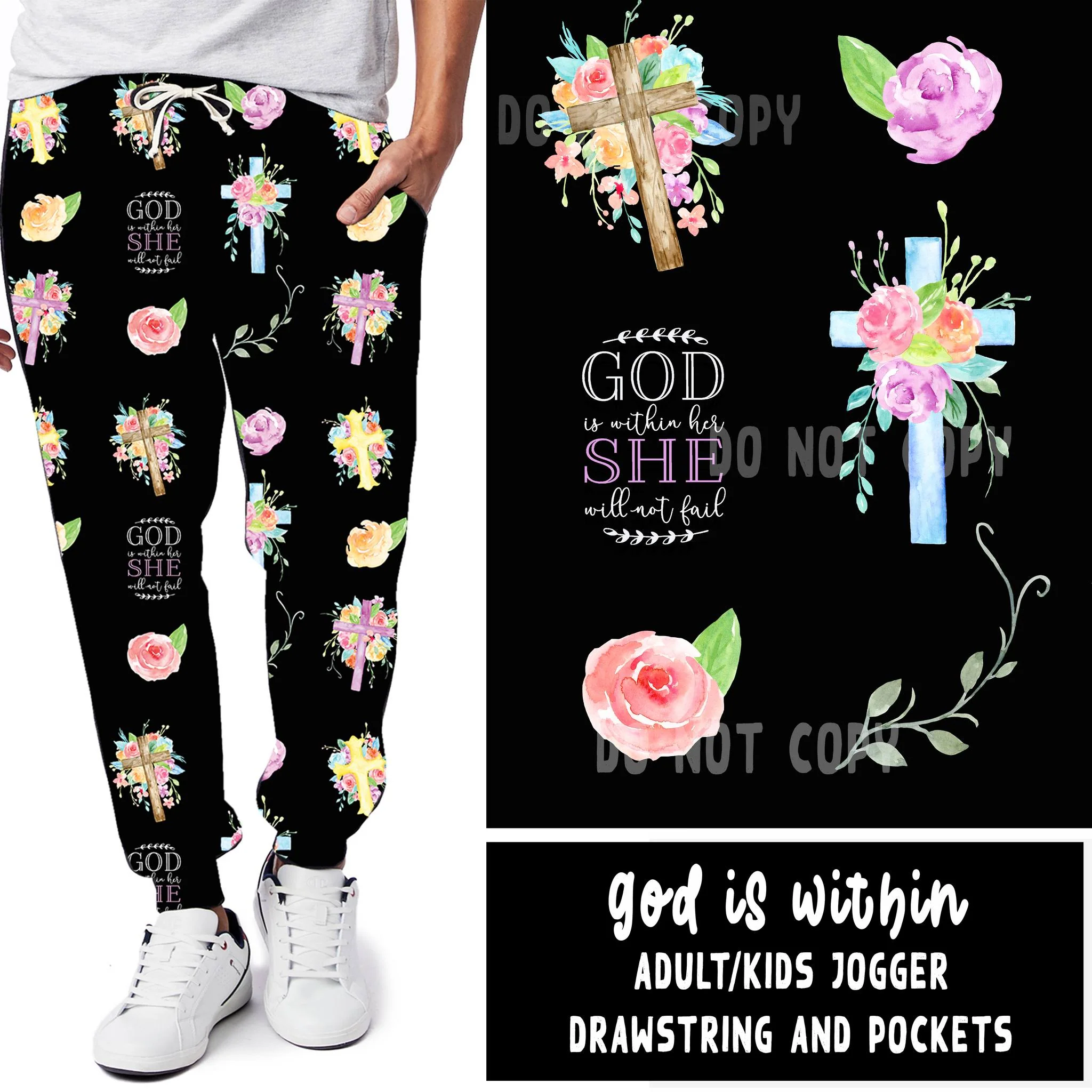 SPRING BASH RUN-GOD IS WITHIN LEGGINGS/JOGGERS - Image 2