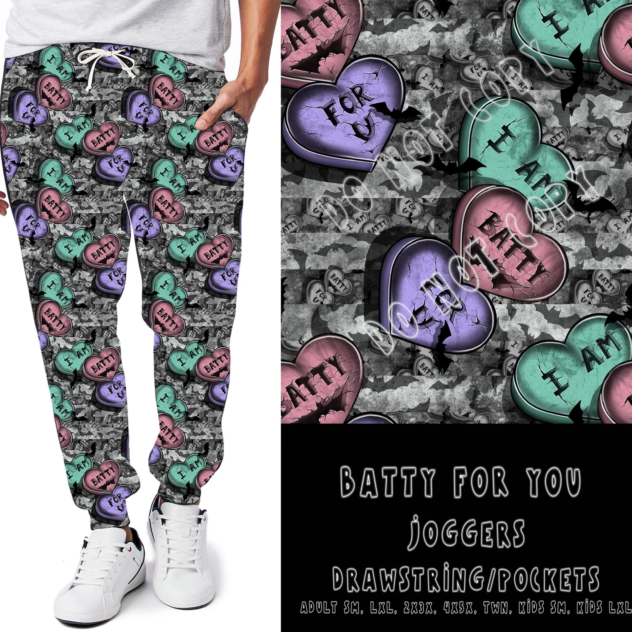 SPRING FLING-BATTY FOR YOU- LEGGINGS/JOGGERS - Image 2