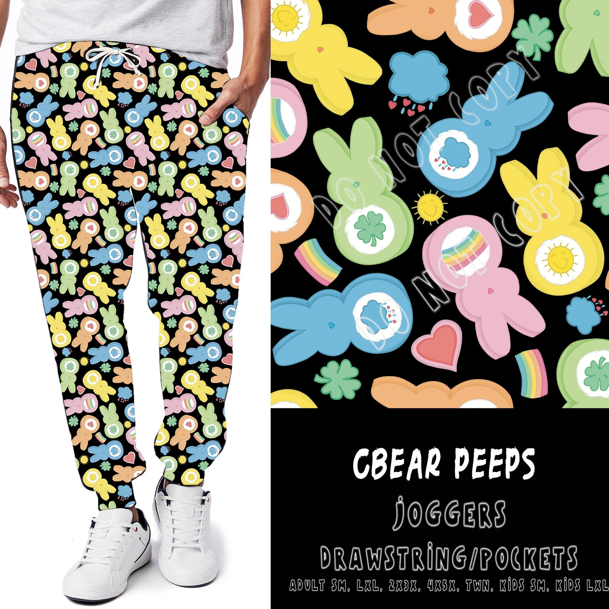 SPRING FLING-CBEAR PEEPS- LEGGINGS/JOGGERS - Image 2