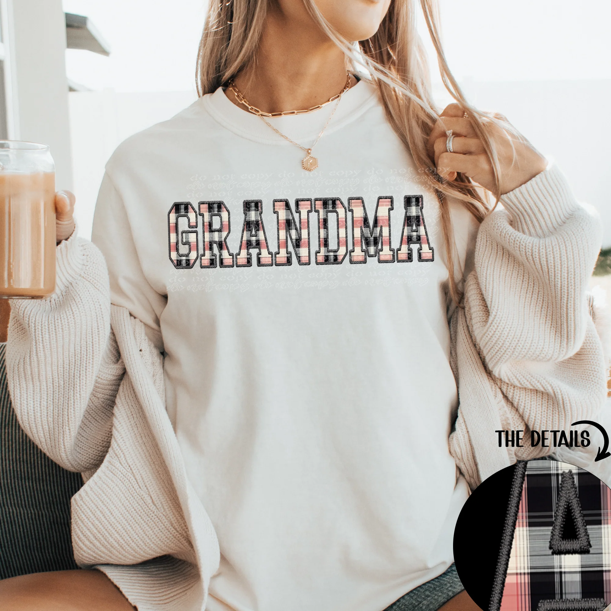 SPRING PLAID NAME TEE COLLECTION (MULTIPLE OPTIONS) - Image 3
