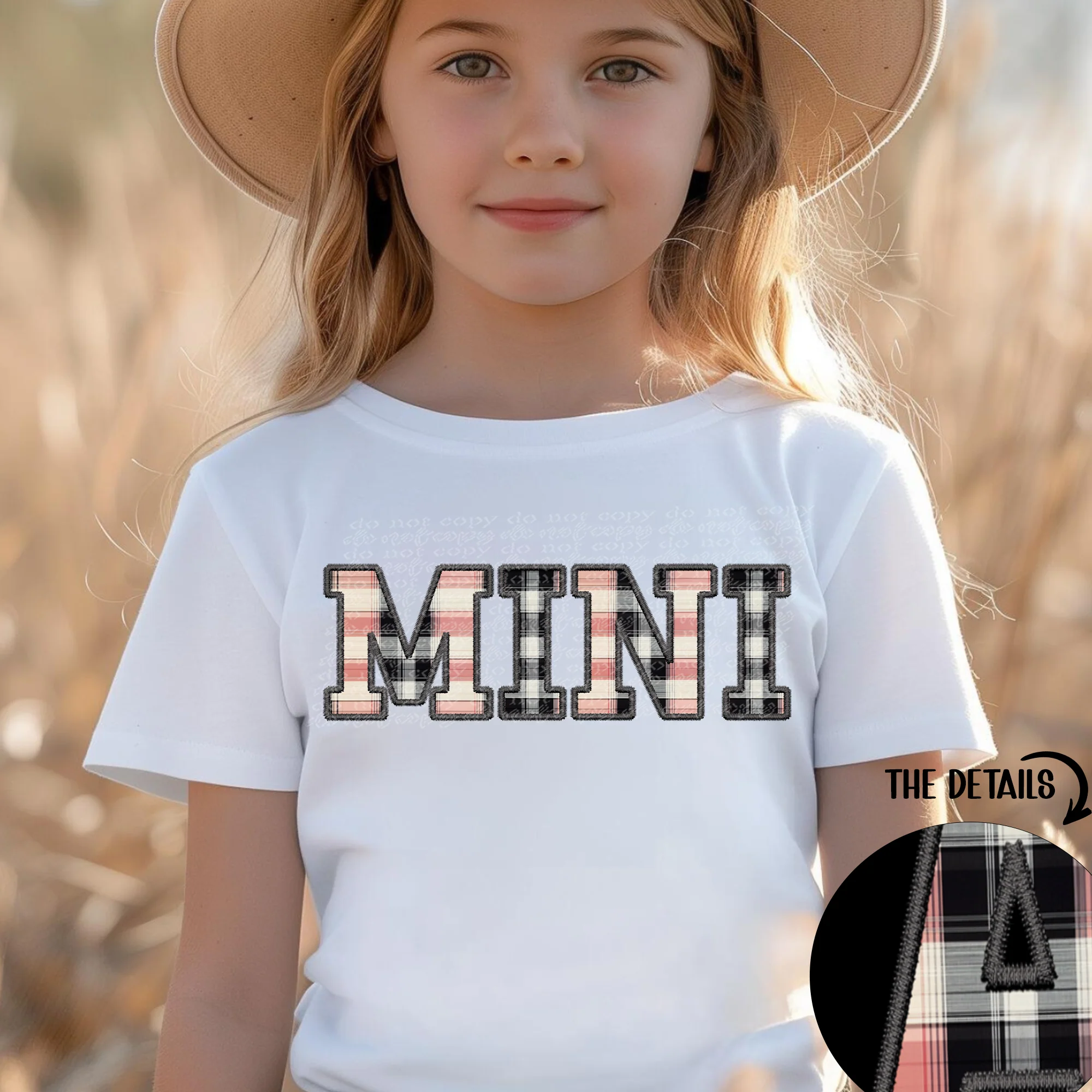 SPRING PLAID NAME TEE COLLECTION (MULTIPLE OPTIONS) - Image 4