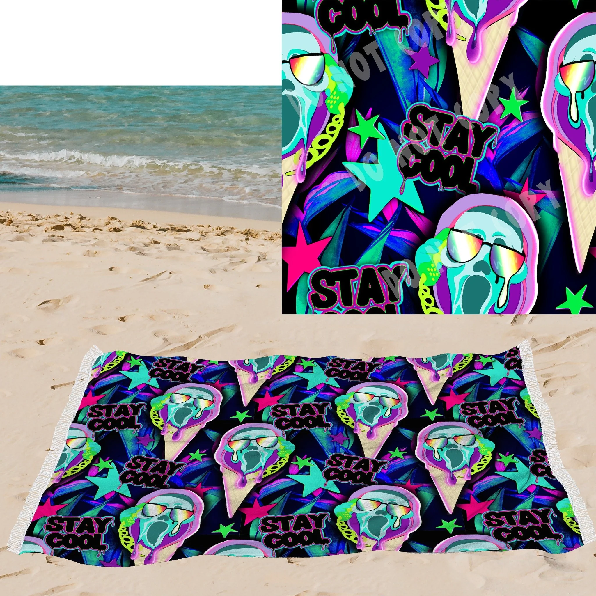 Stay Cool -OVERSIZED BEACH TOWEL 6-PREORDER CLOSING 3/20