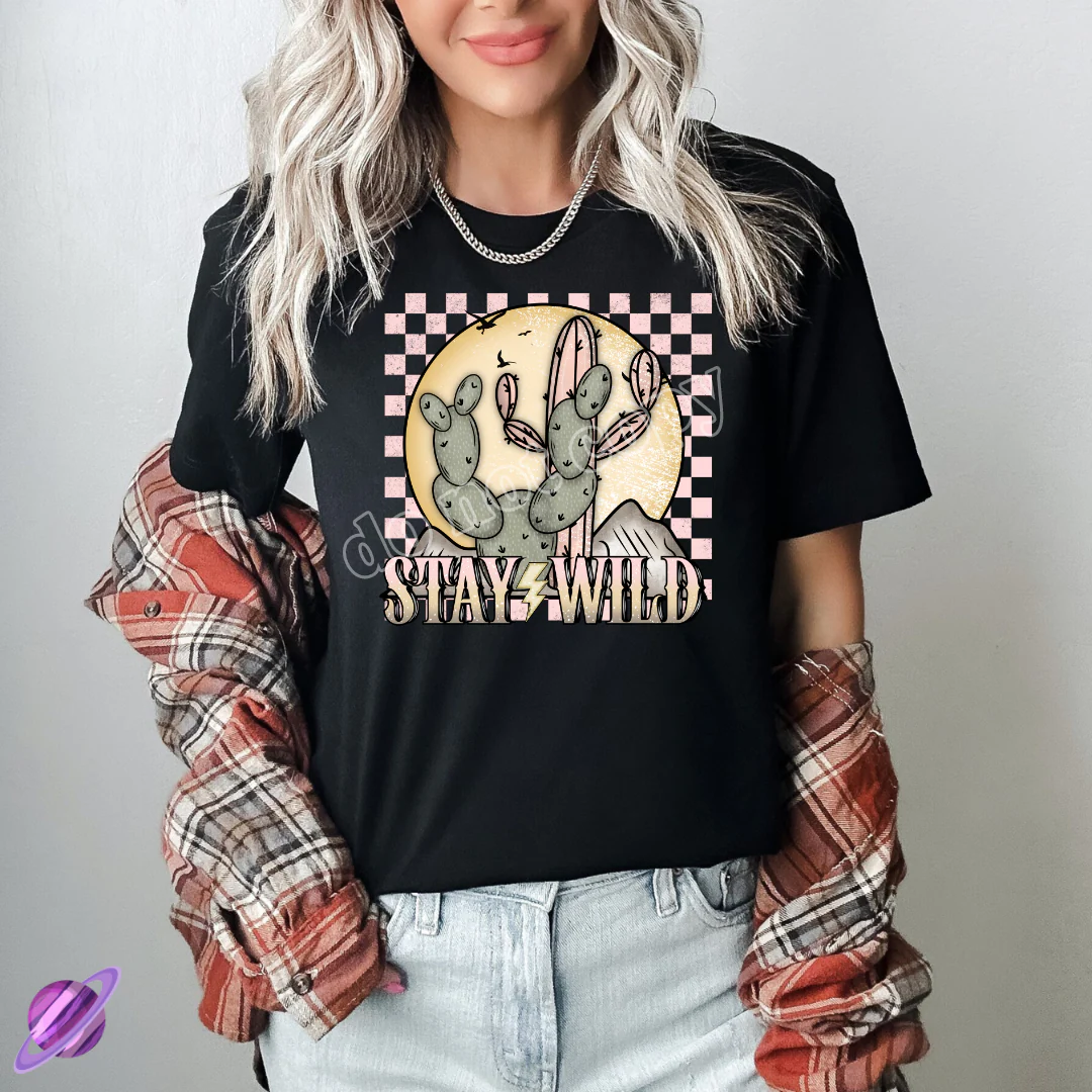 STAY WILD CACTUS TEE