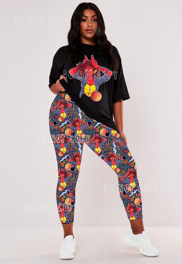 STRANGE RUN- H FIRE CHICK LEGGINGS/JOGGERS - Image 3