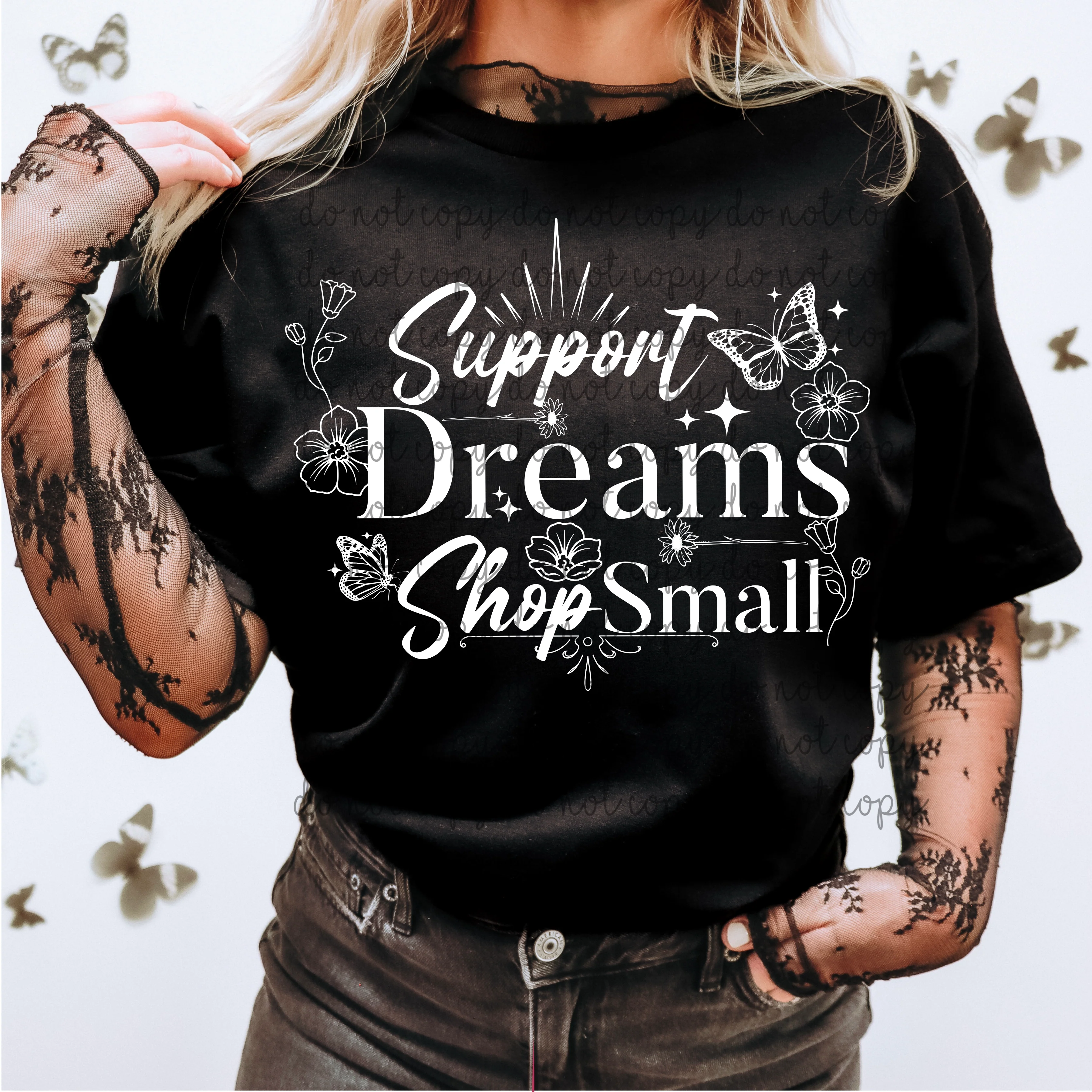 SUPPORT DREAMS SHOP SMALL SWEATSHIRT - Image 2