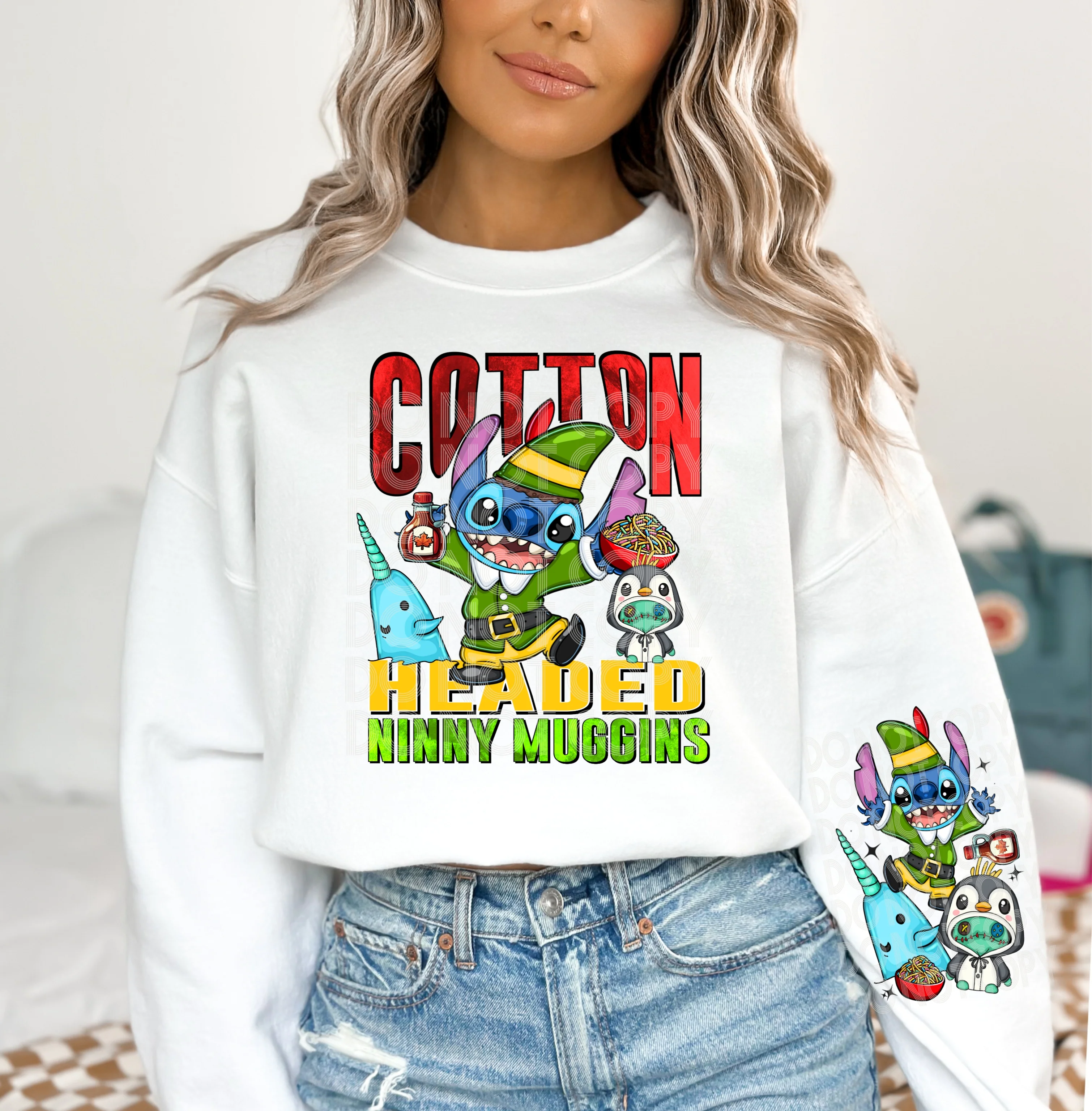 SYRUP LOVIN - ALIEN COSPLAY RUN - CREWNECK SWEATSHIRT W/ SLEEVE PRINT