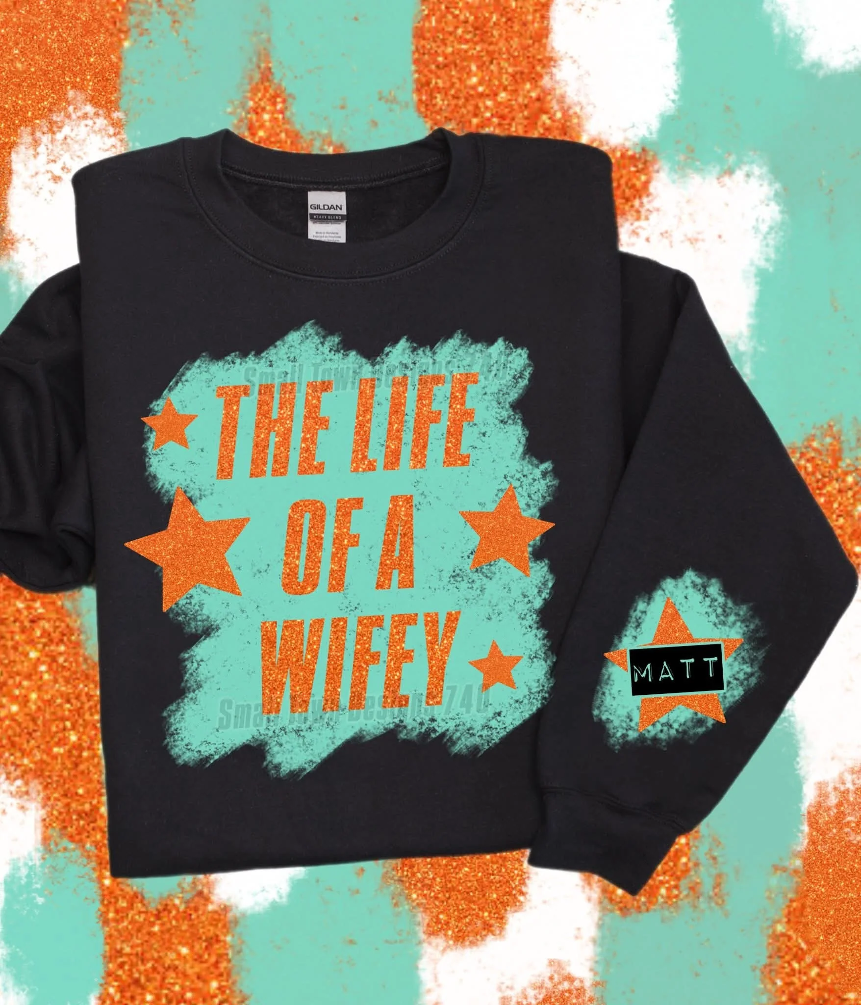 THE LIFE OF A NAME PERSONALIZED SWEATSHIRT W/ SLEEVE PRINT - Image 10