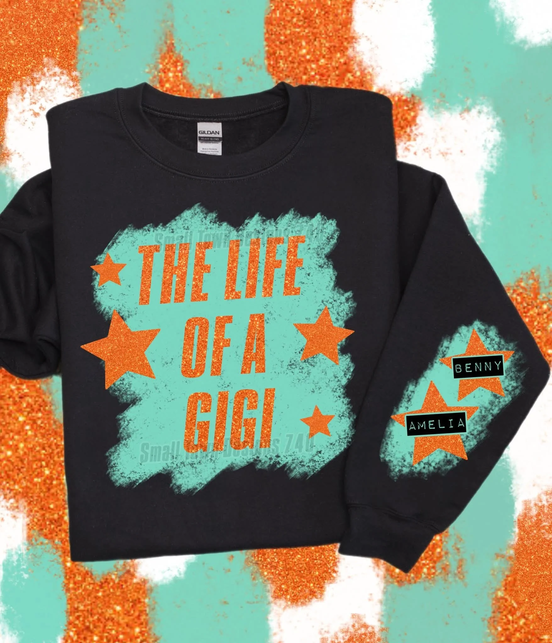 THE LIFE OF A NAME PERSONALIZED SWEATSHIRT W/ SLEEVE PRINT - Image 8
