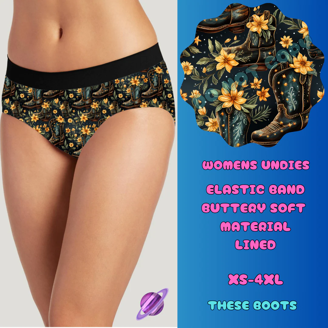 THESE BOOTS UNDIES-CAMI/UNDIES RUN 3-PREORDER CLOSING 3/18