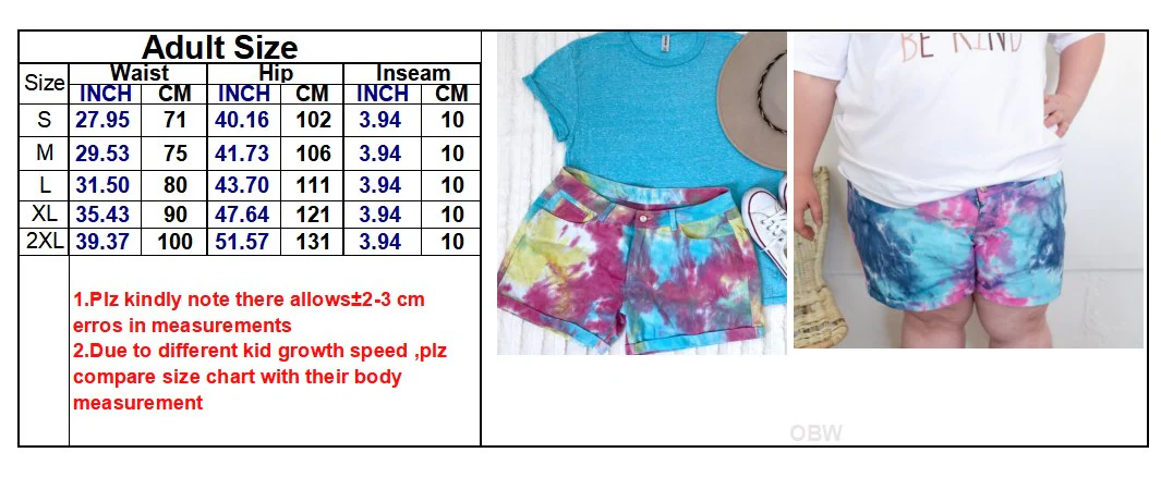 TIE DYE JEAN SHORTS - Image 10