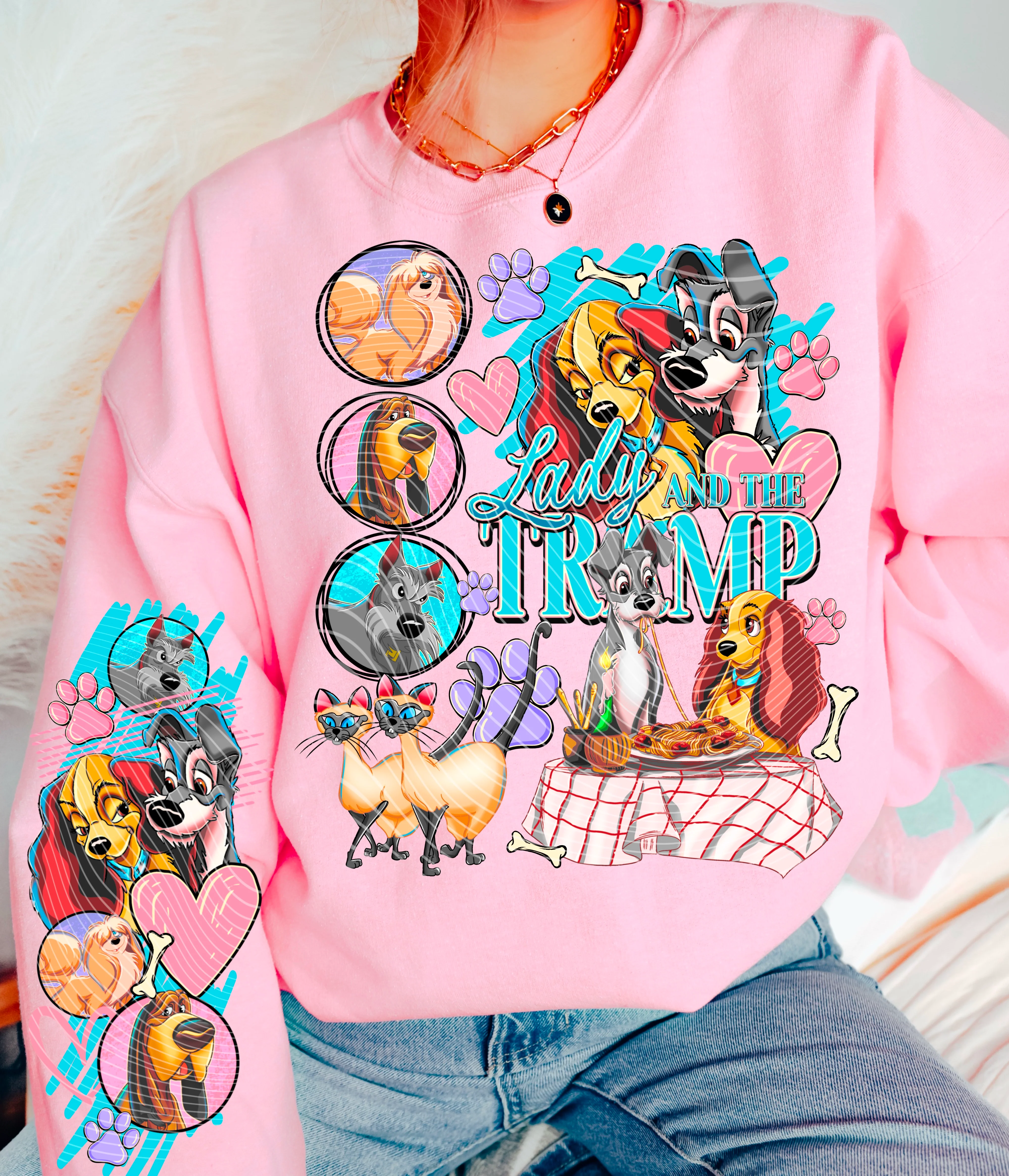TRAMP SWEATSHIRT W/ SLEEVE PRINT