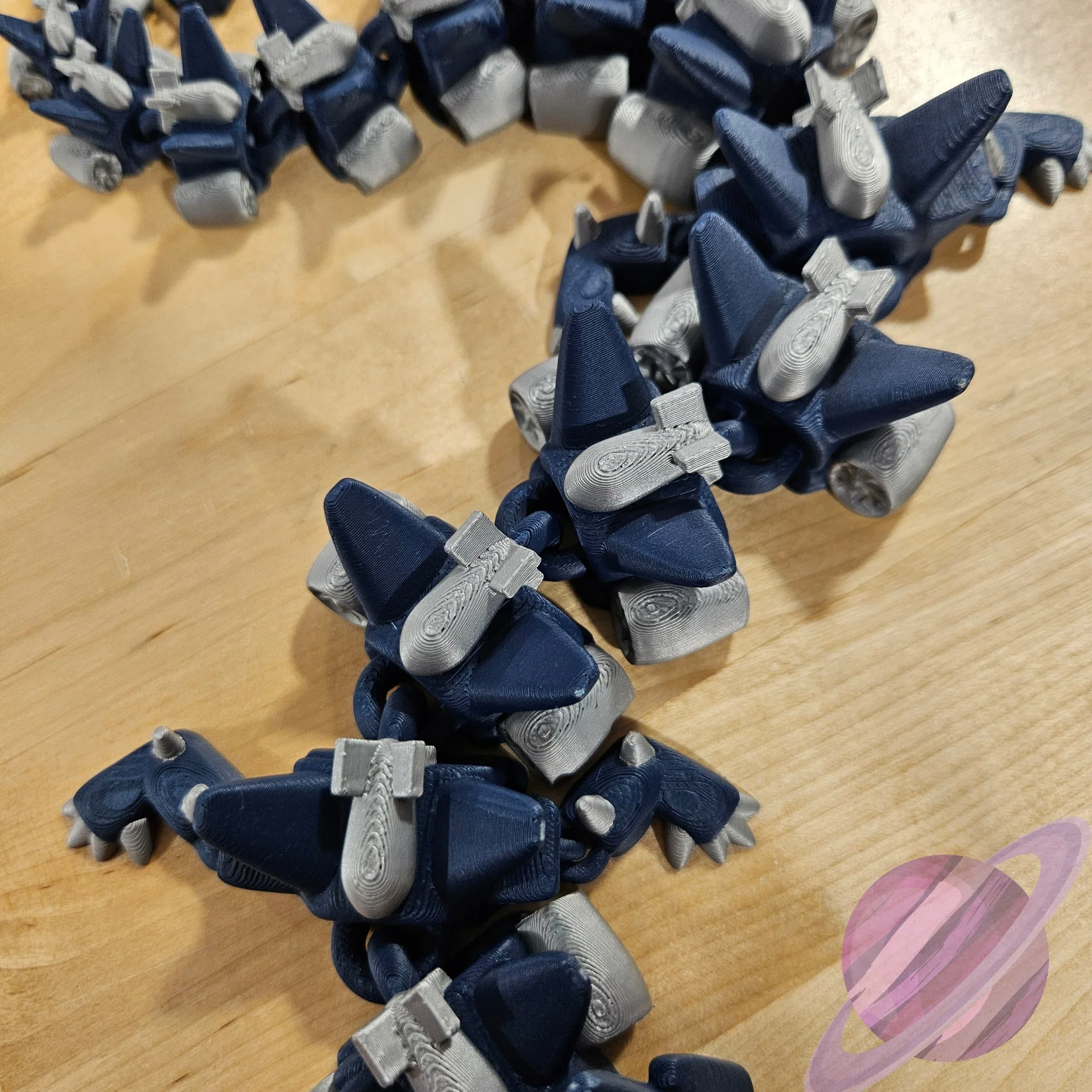 USAF AIR FORCE 3D PRINTED ARTICULATED DRAGON - Image 4