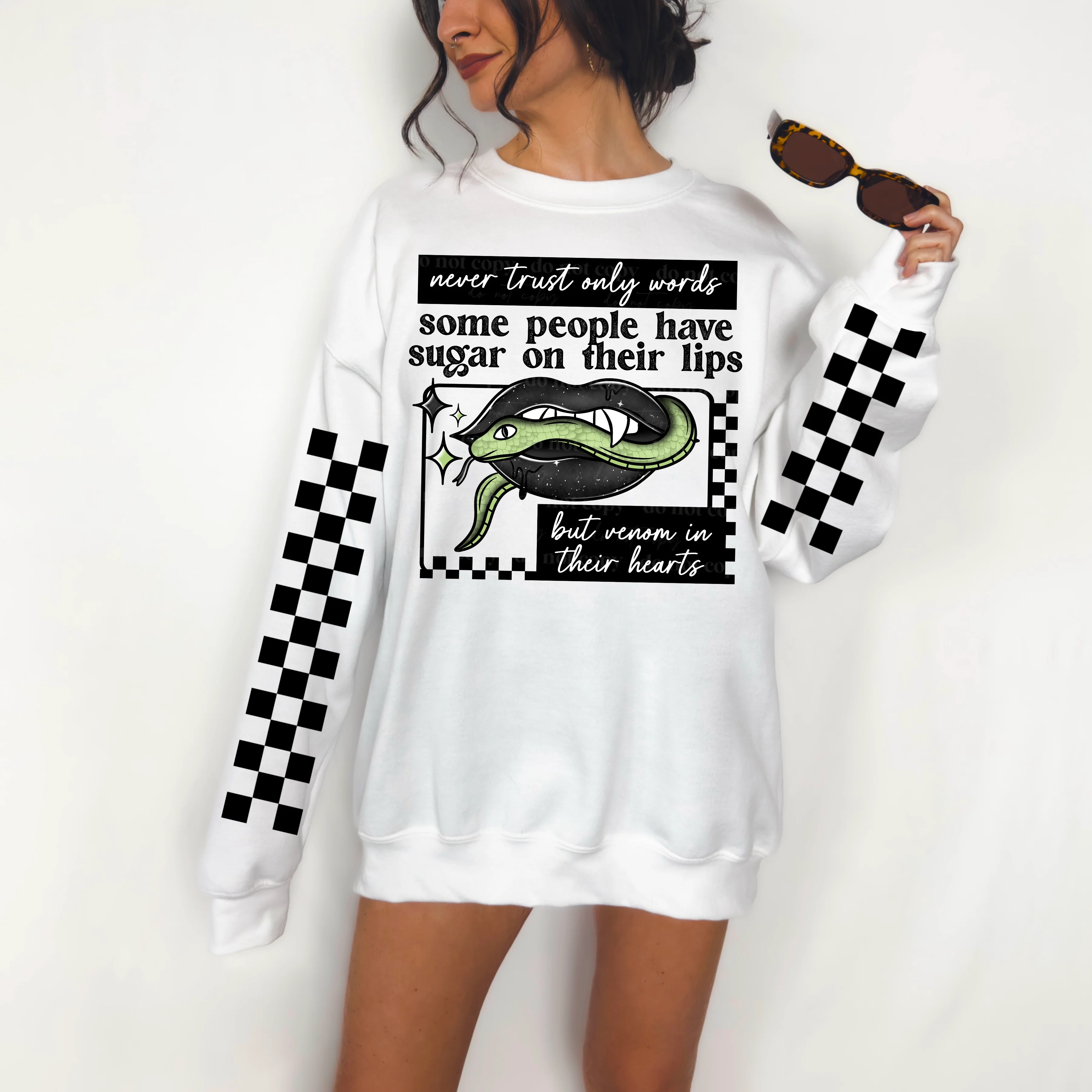 VENOM IN THEIR HEARTS SWEATSHIRT W/ SLEEVE PRINT - Image 2