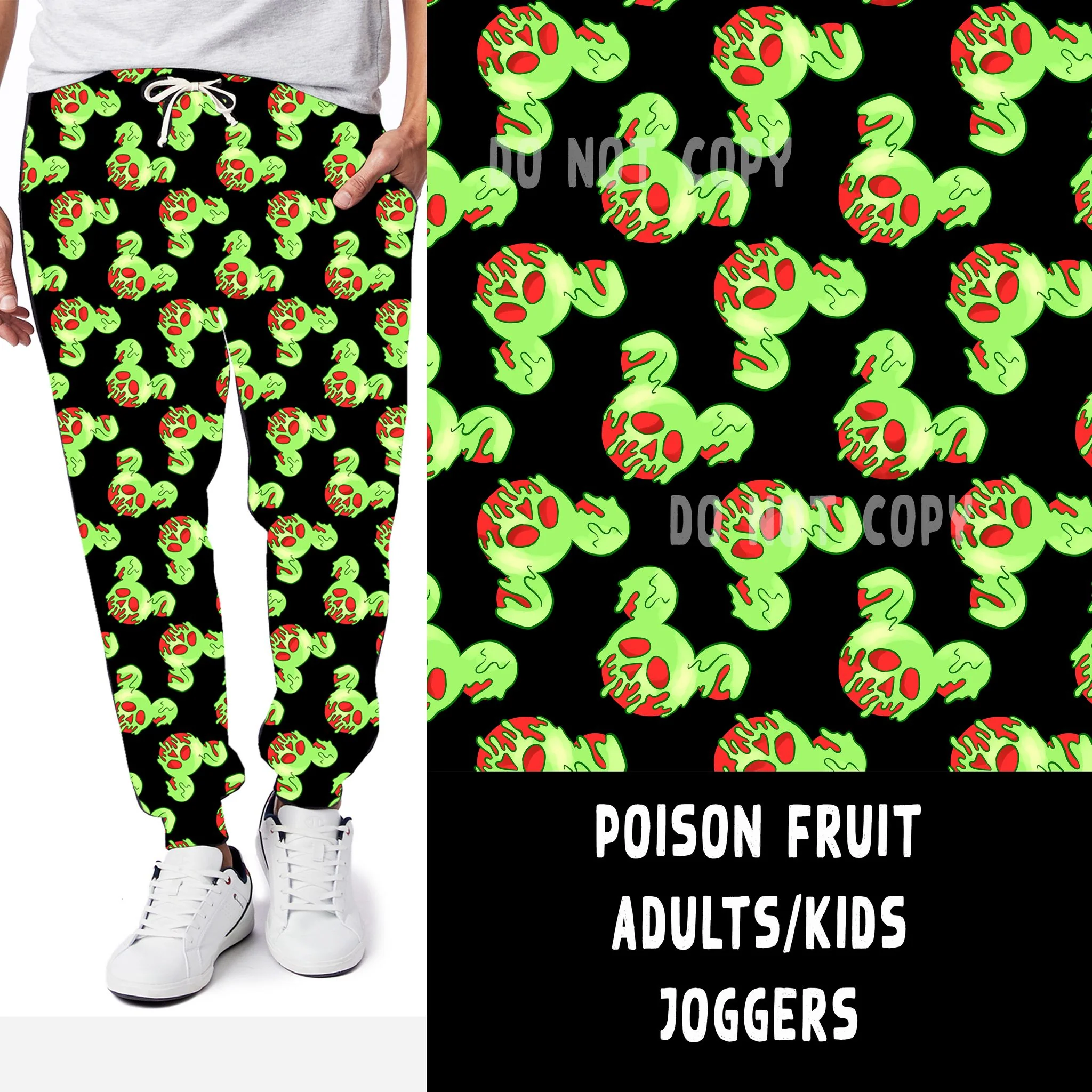 VILLAIN VIP RUN-POISON FRUIT LEGGINGS/CAPRI/JOGGERS - Image 2