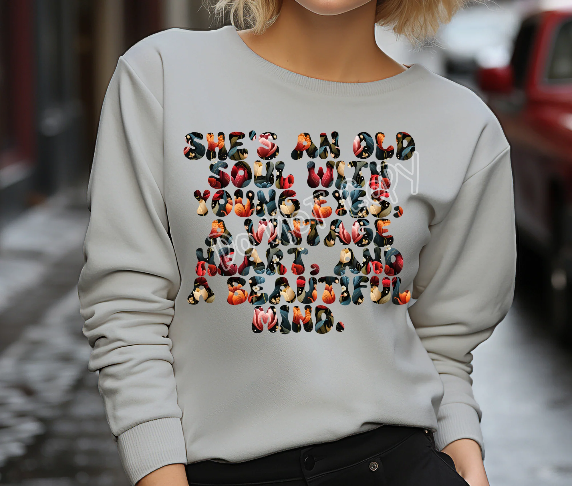 VINTAGE FLORAL - CREWNECK SWEATSHIRT-FLARES 4 - PREORDER CLOSING 11/24 ETA JANUARY