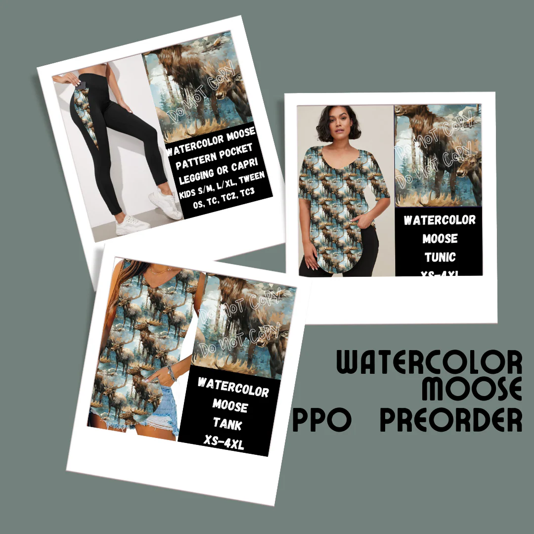 WATERCOLOR MOOSE-SPRING PPO PREORDER CLOSING 1/23