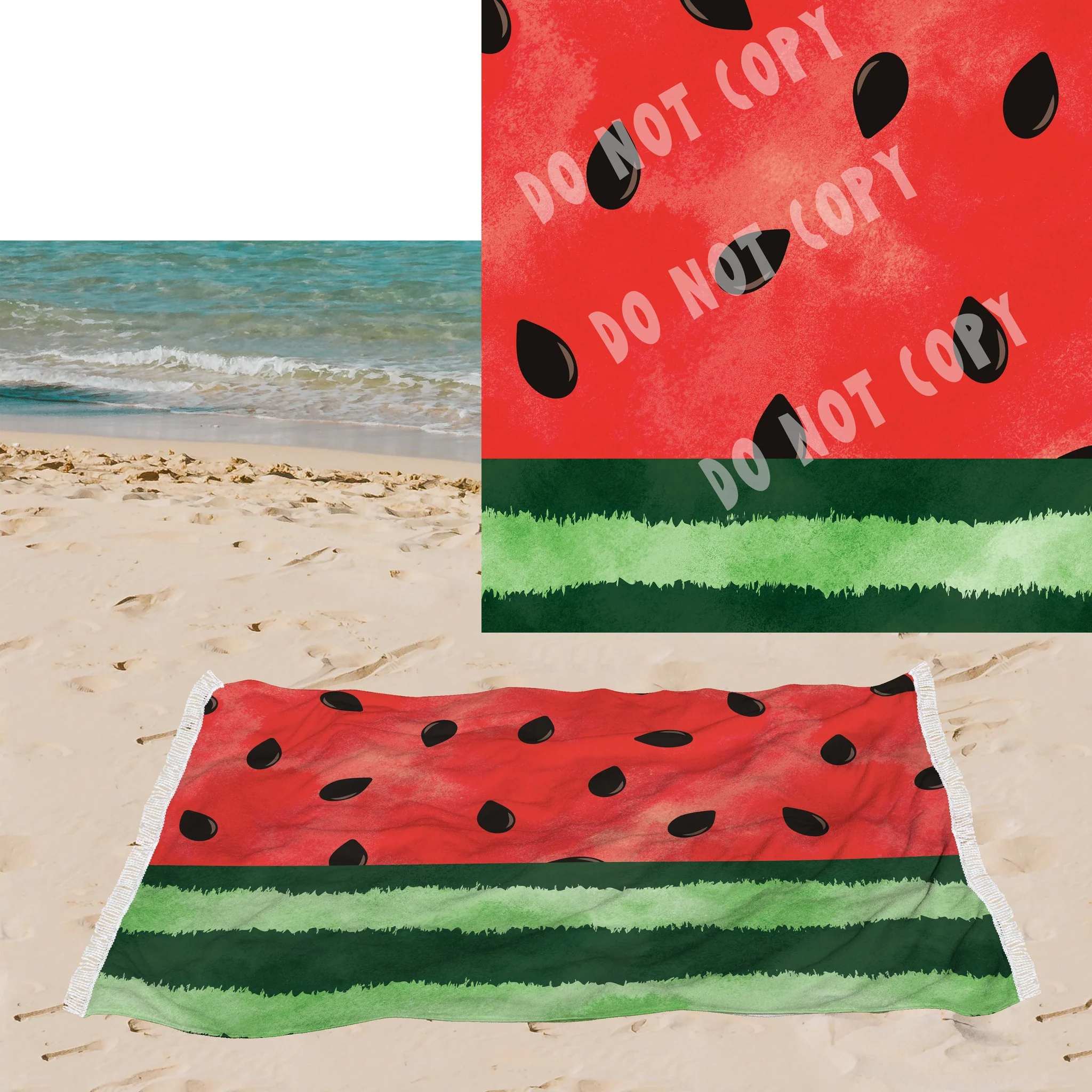 Watermelon-OVERSIZED BEACH TOWEL 6-PREORDER CLOSING 3/20