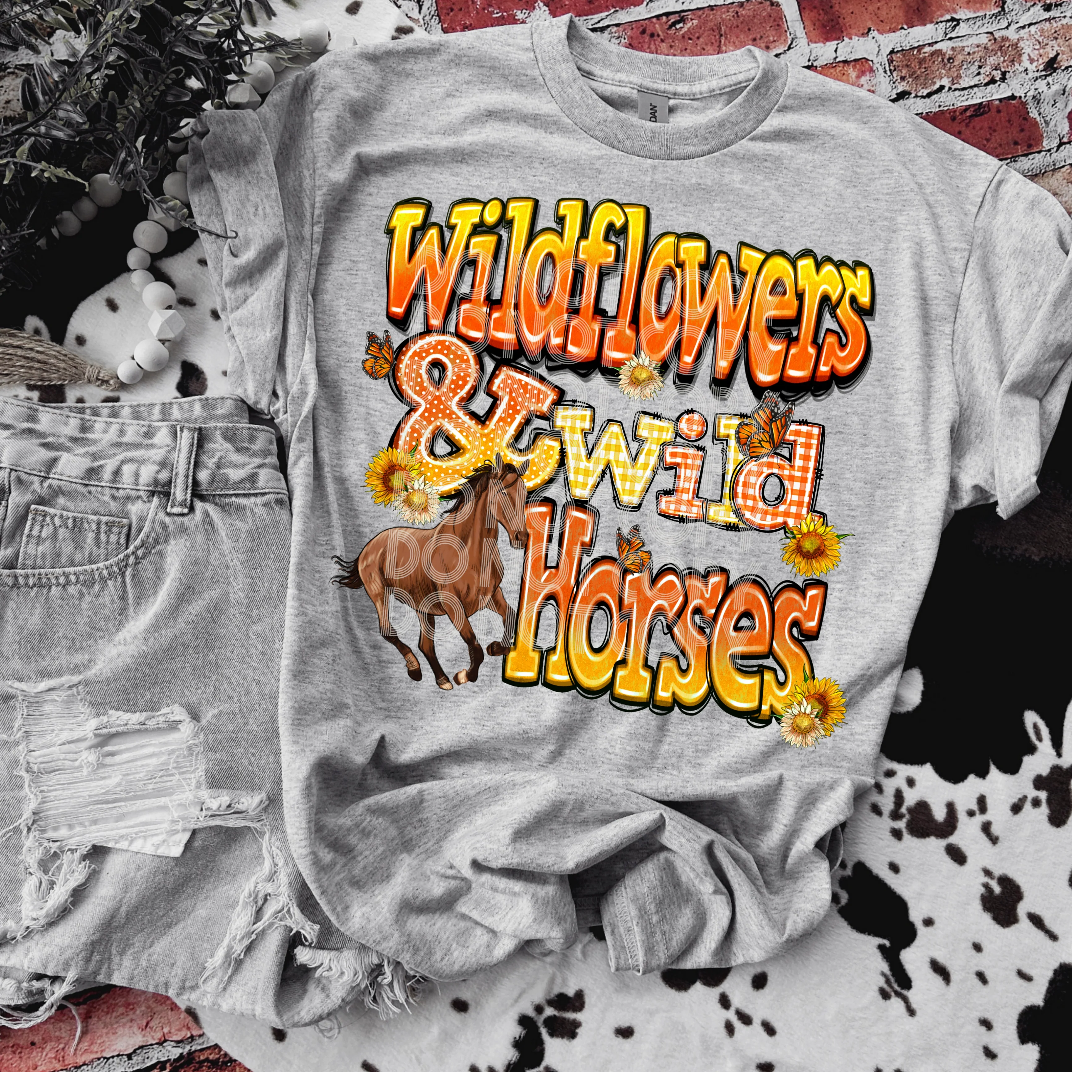 WILDFLOWERS & WILD HORSES TEE