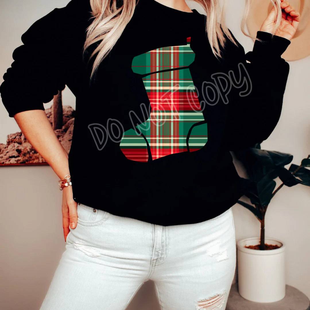 XMAS PLAID 1 - HOLIDAY RUN 2 - UNISEX TEE