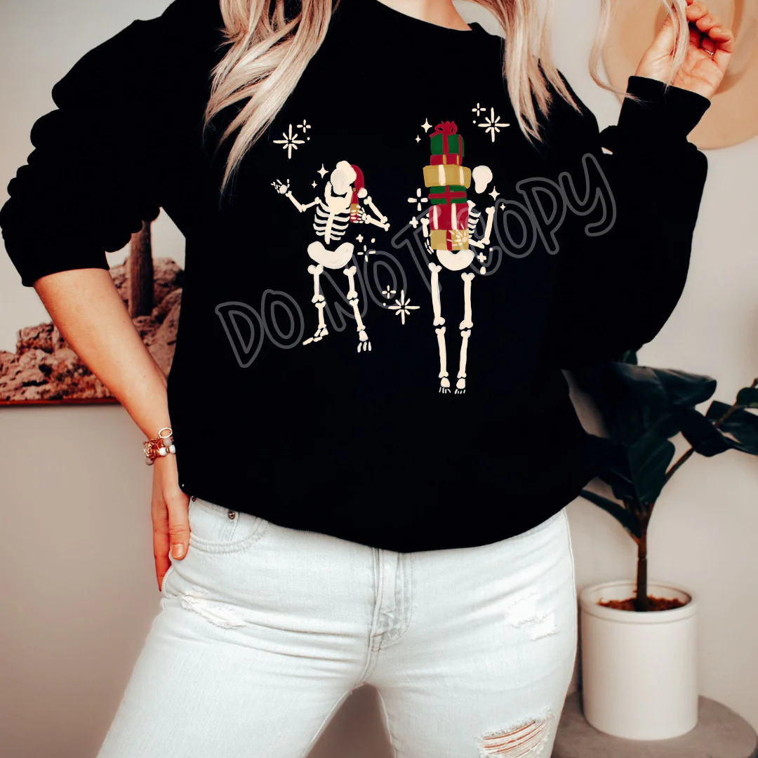 XMAS SKELL - HOLIDAY RUN 2 - UNISEX HOODIE/SWEATER