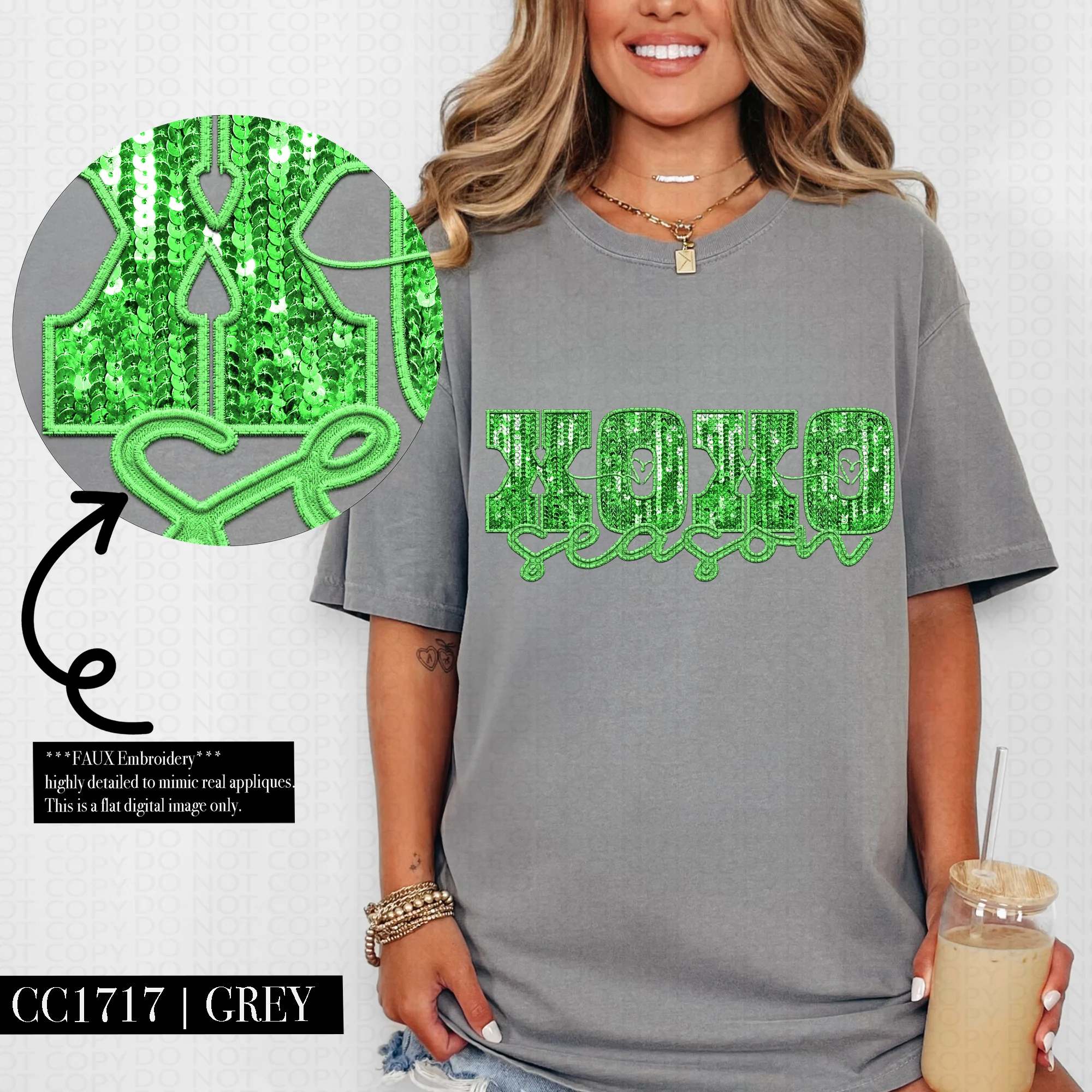 XOXO EMBROID TEE - Image 6