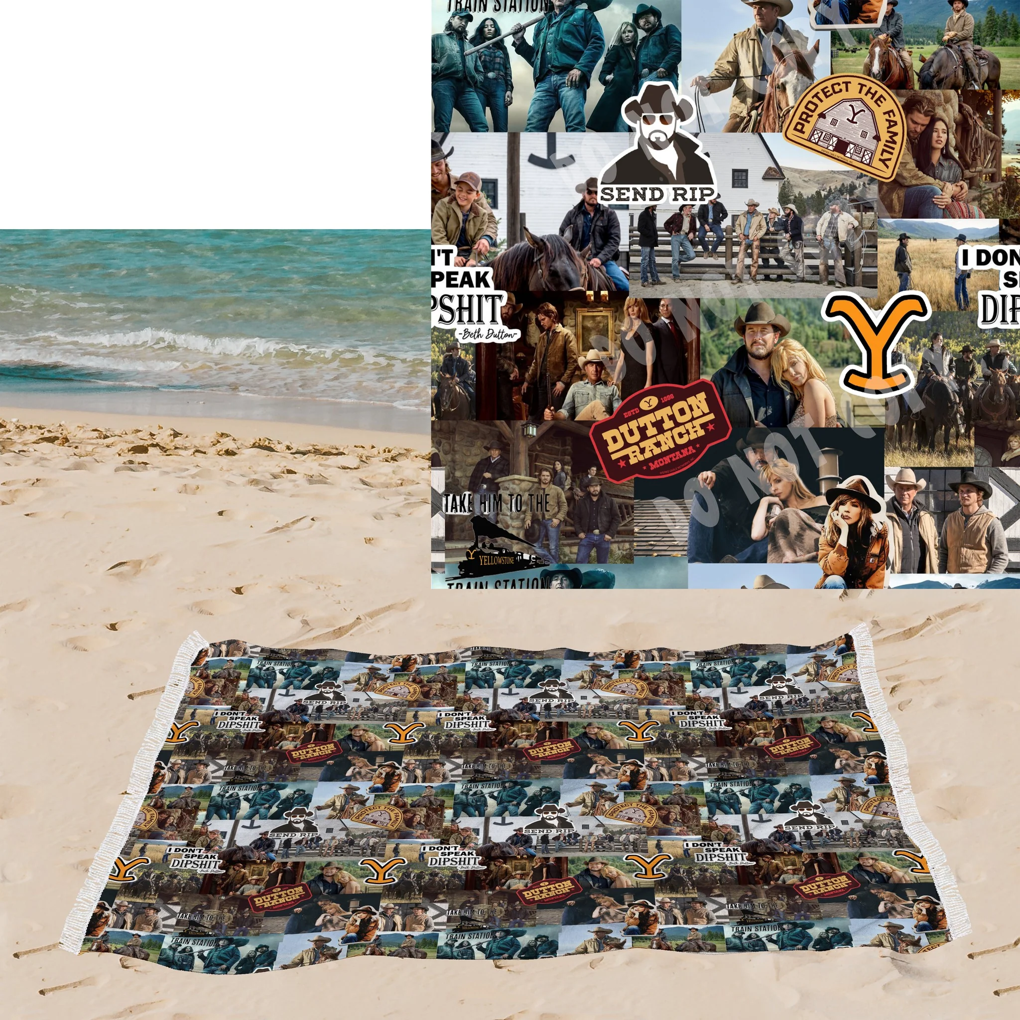Y Stone-OVERSIZED BEACH TOWEL 6-PREORDER CLOSING 3/20