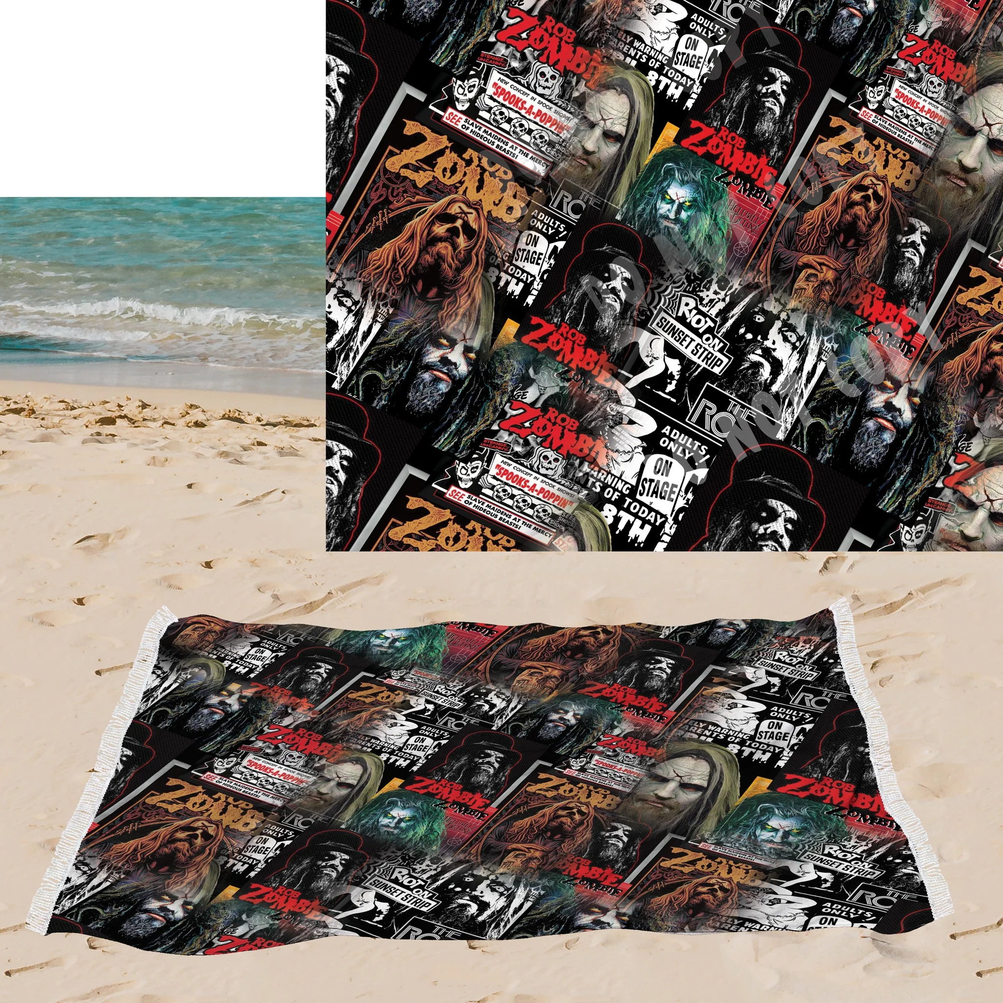 Zomb-OVERSIZED BEACH TOWEL 6-PREORDER CLOSING 3/20